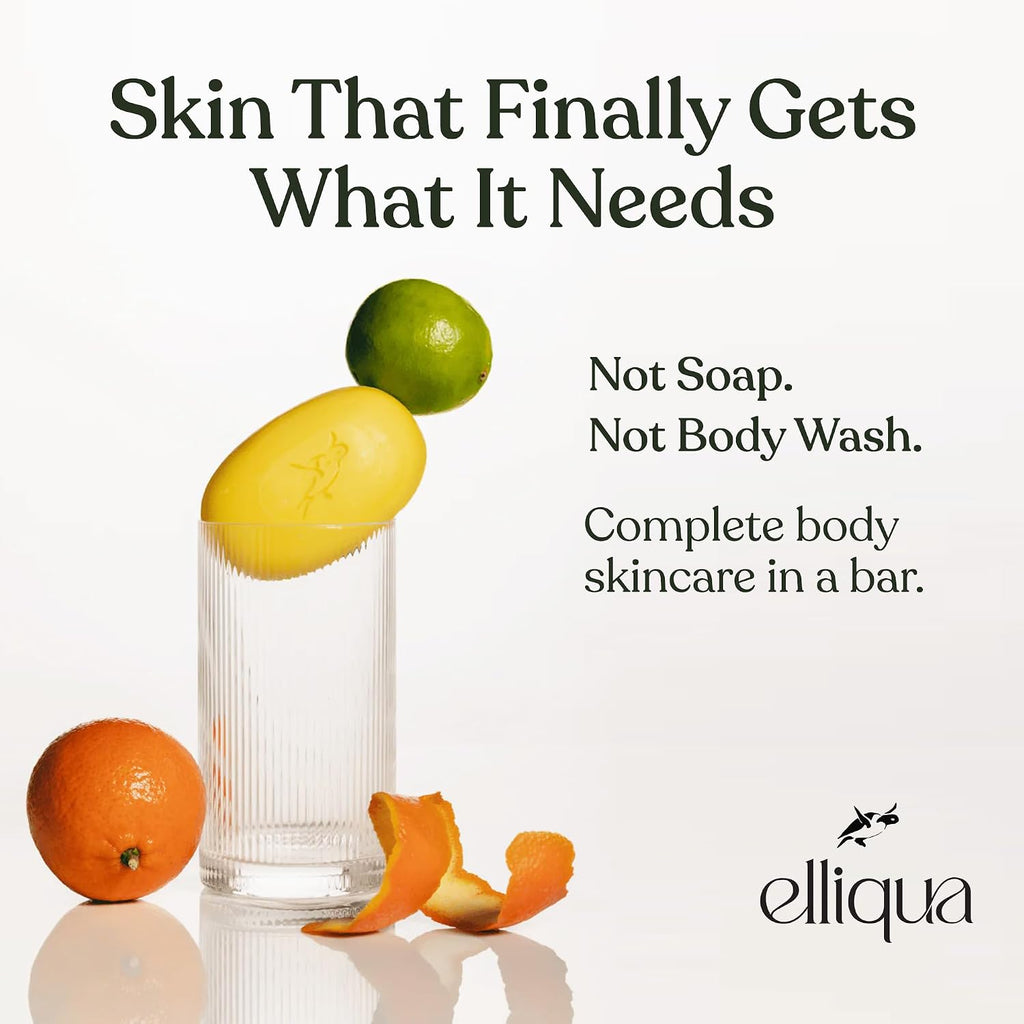 Elliqua No.1 Vitamin E Revitalising Body Bar - 3-in-1 Formula, 1 Pack