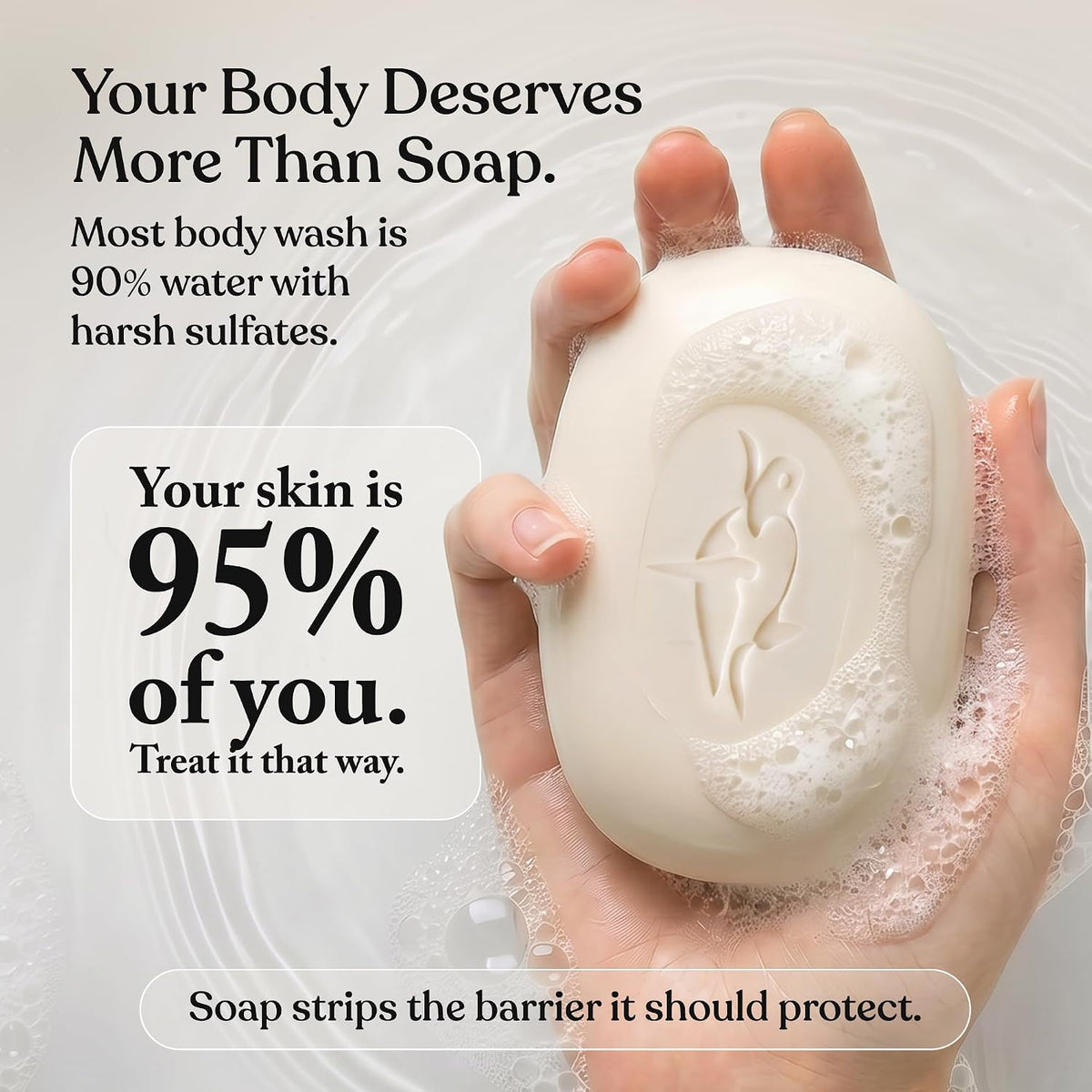 Elliqua Restore No.0 Nourishing Body Bar - Olive Oil & Shea Butter