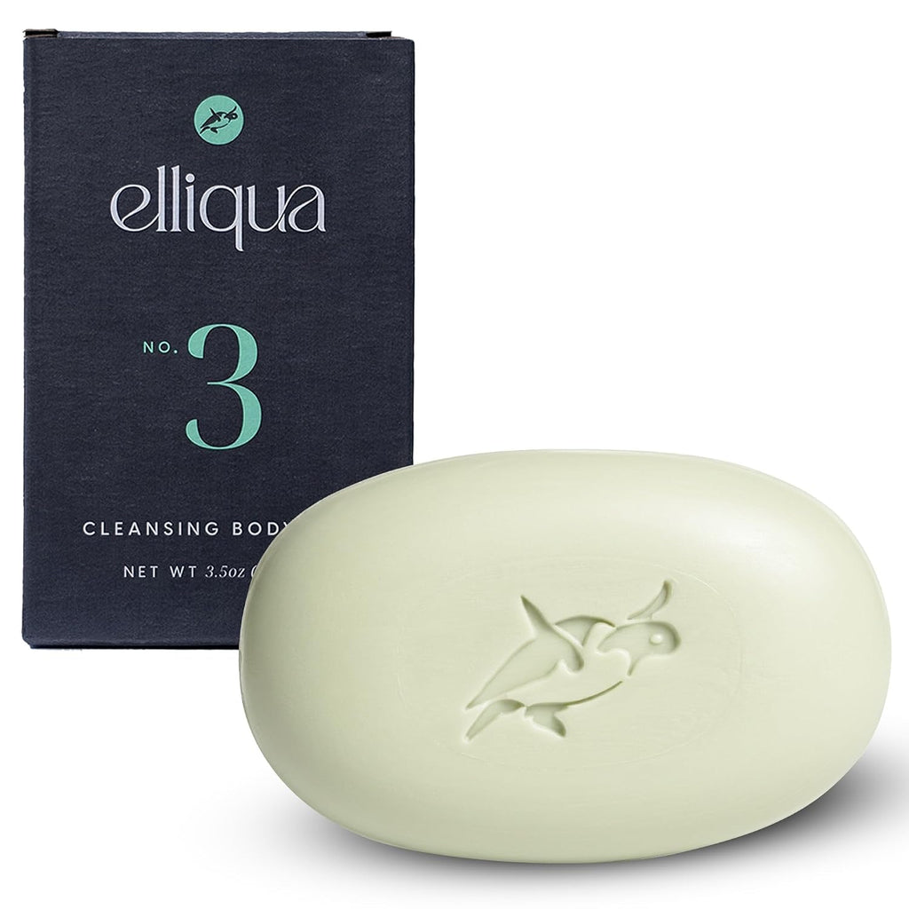 Elliqua No.3 Aloe Vera & Kaolin Clay Soothing Body Bar, 3.5oz - 1-Pack