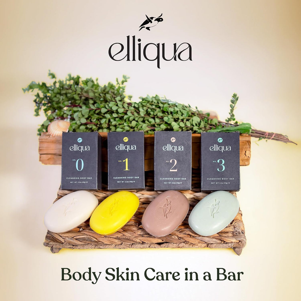 Elliqua No.1 Vitamin E Revitalising Body Bar - 3-in-1 Formula, 1 Pack