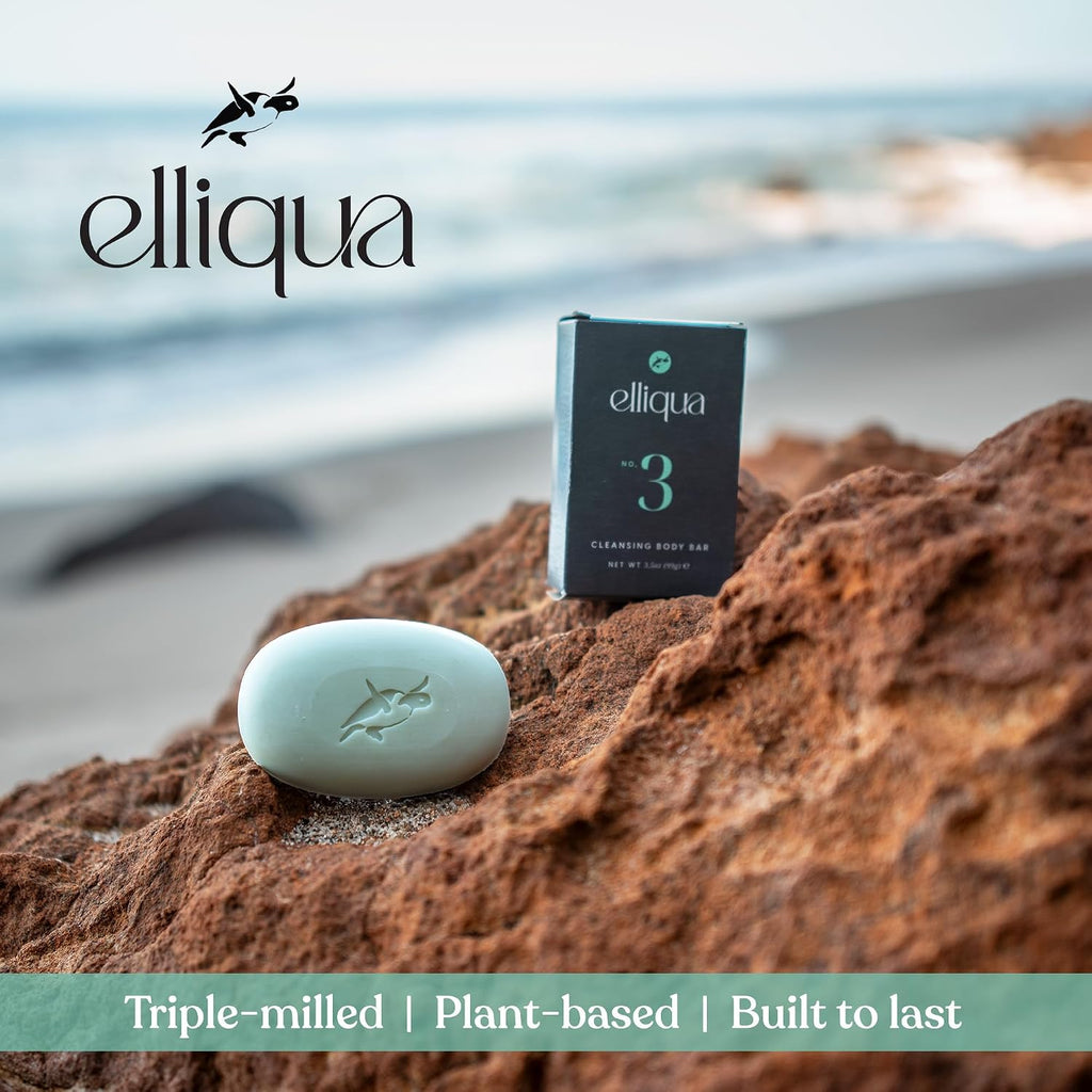Elliqua No.3 Aloe Vera & Kaolin Clay Soothing Body Bar, 3.5oz - 1-Pack